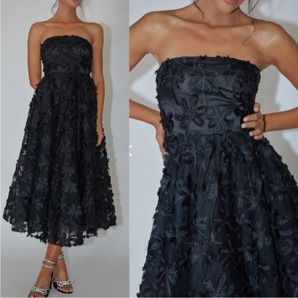 NWT Selfie Leslie Dori Floral Embellished Midi Dress - XL